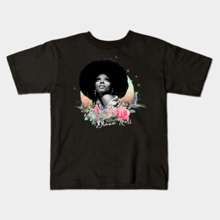 Diana R. queen of blues vintage Kids T-Shirt